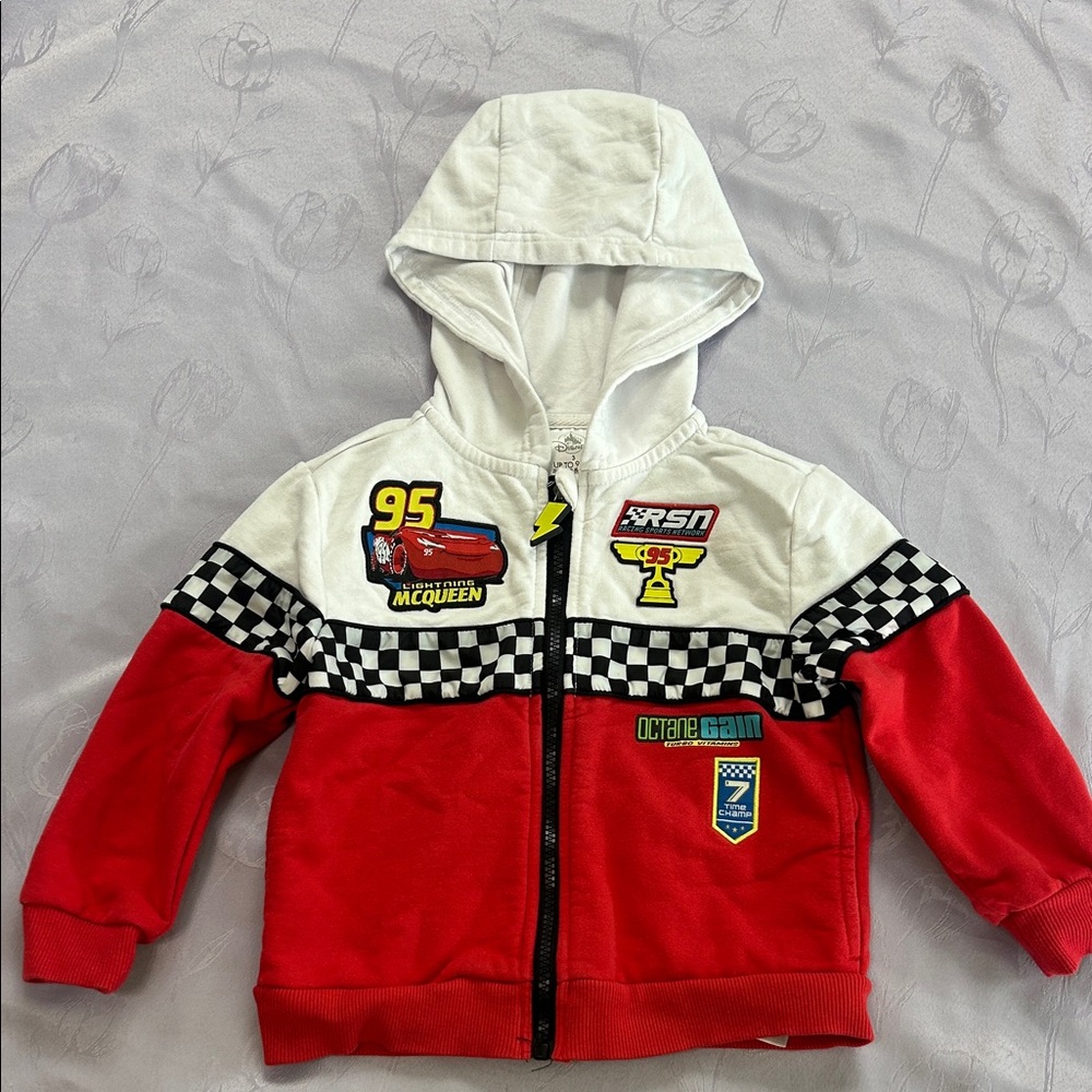 Disney Boys 3 Pixar Lightning McQueen Hoodie